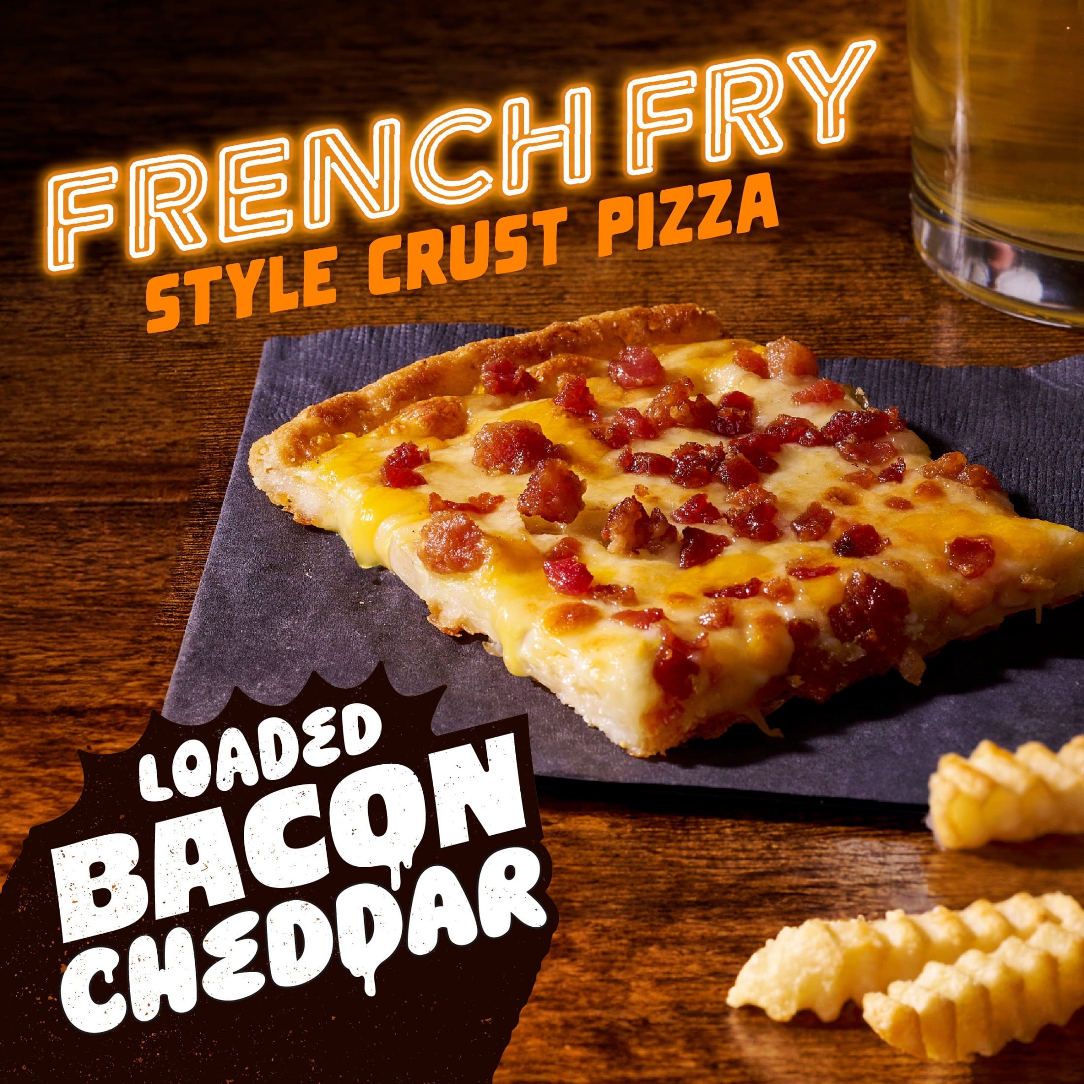Tombstone French Fry Style Crust Loaded Bacon Cheddar Cheese Gluten Free Frozen Pizza 18.1 Oz