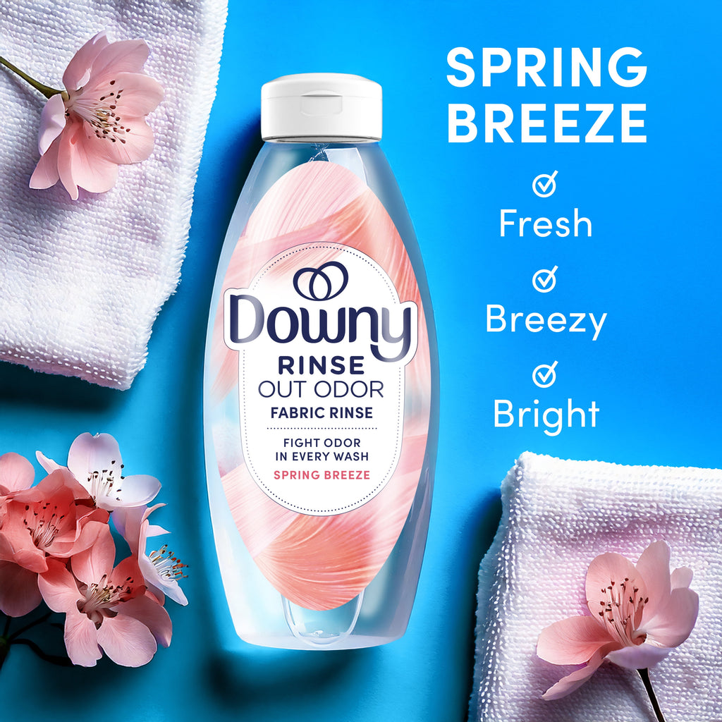 Downy Rinse Out Odor Laundry Rinse Spring Breeze Scent 48 fl oz