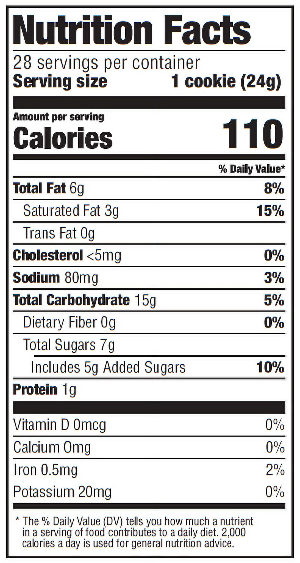 Semi-Sweet Baked Soft Chocolate Chip Cookies 24 Oz 28 Count Freshness Guaranteed