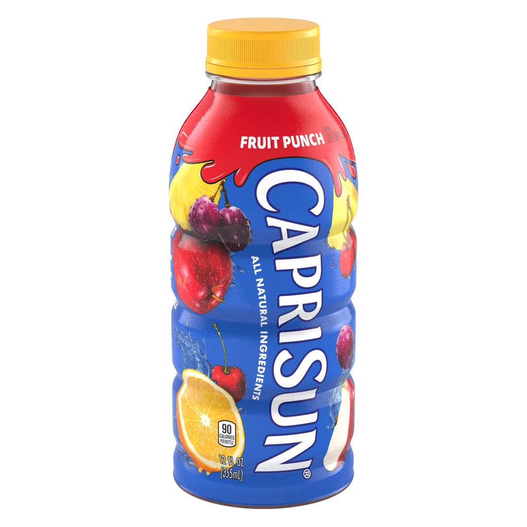 Capri Sun Fruit Punch Flavored Juice Drink Blend 12 fl oz Bottle