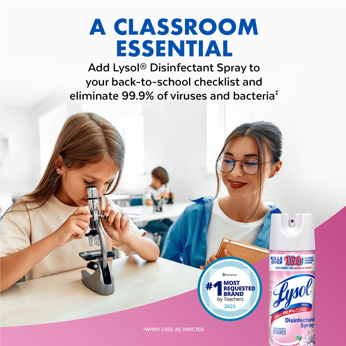 Lysol Disinfectant Spray Early Morning Breeze 19 oz