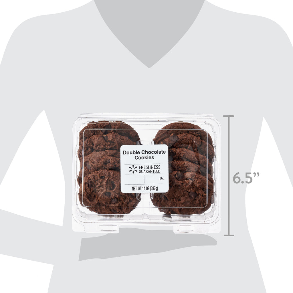 Double Chocolate Bakery Cookies 14 Oz 10 Count Freshness Guaranteed