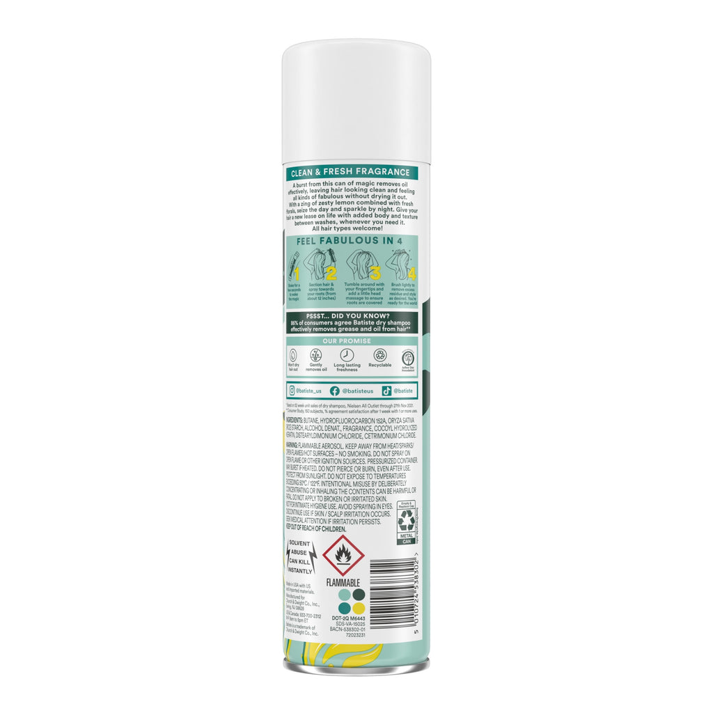 Batiste Original Dry Shampoo Oil Control Classic Clean Scent 7.62 oz