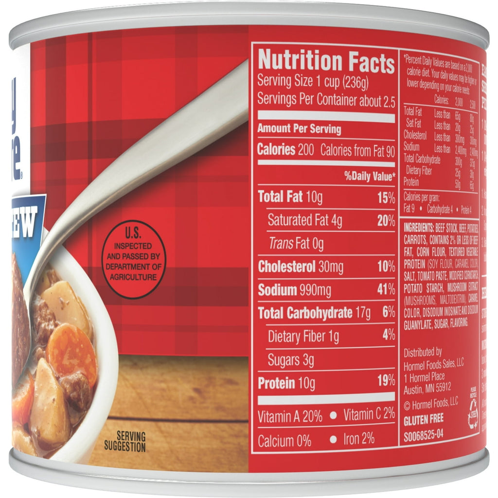 Dinty Moore Beef Stew with Potatoes and Carrots Shelf Stable 20 Oz