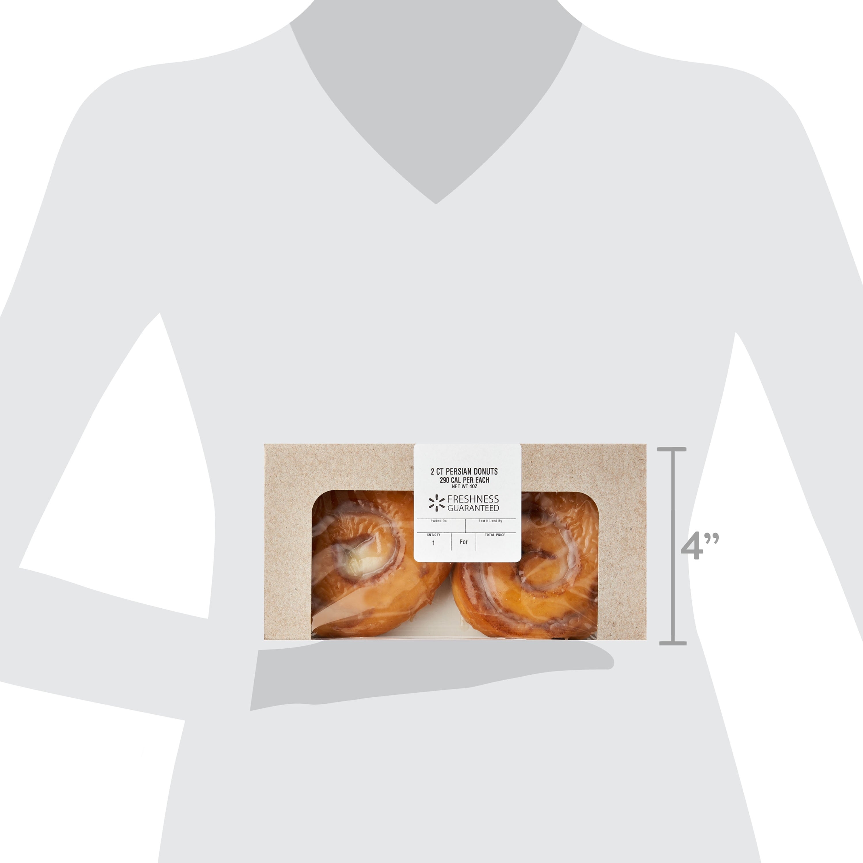 Persian Cinnamon Donuts 4 Oz 2 Count Freshness Guaranteed