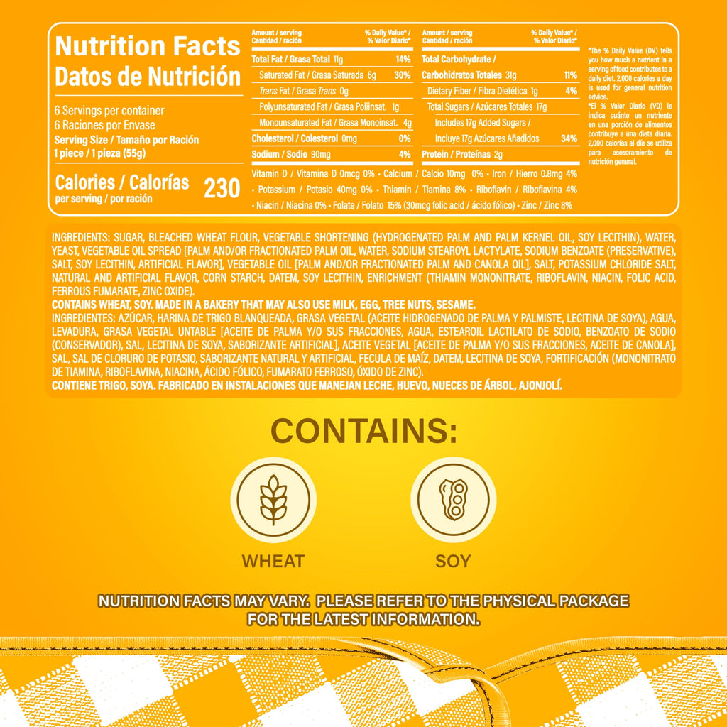 Rebanadas Creamy Toasted Sweet Bread 11.64 Oz 6 Count Bimbo