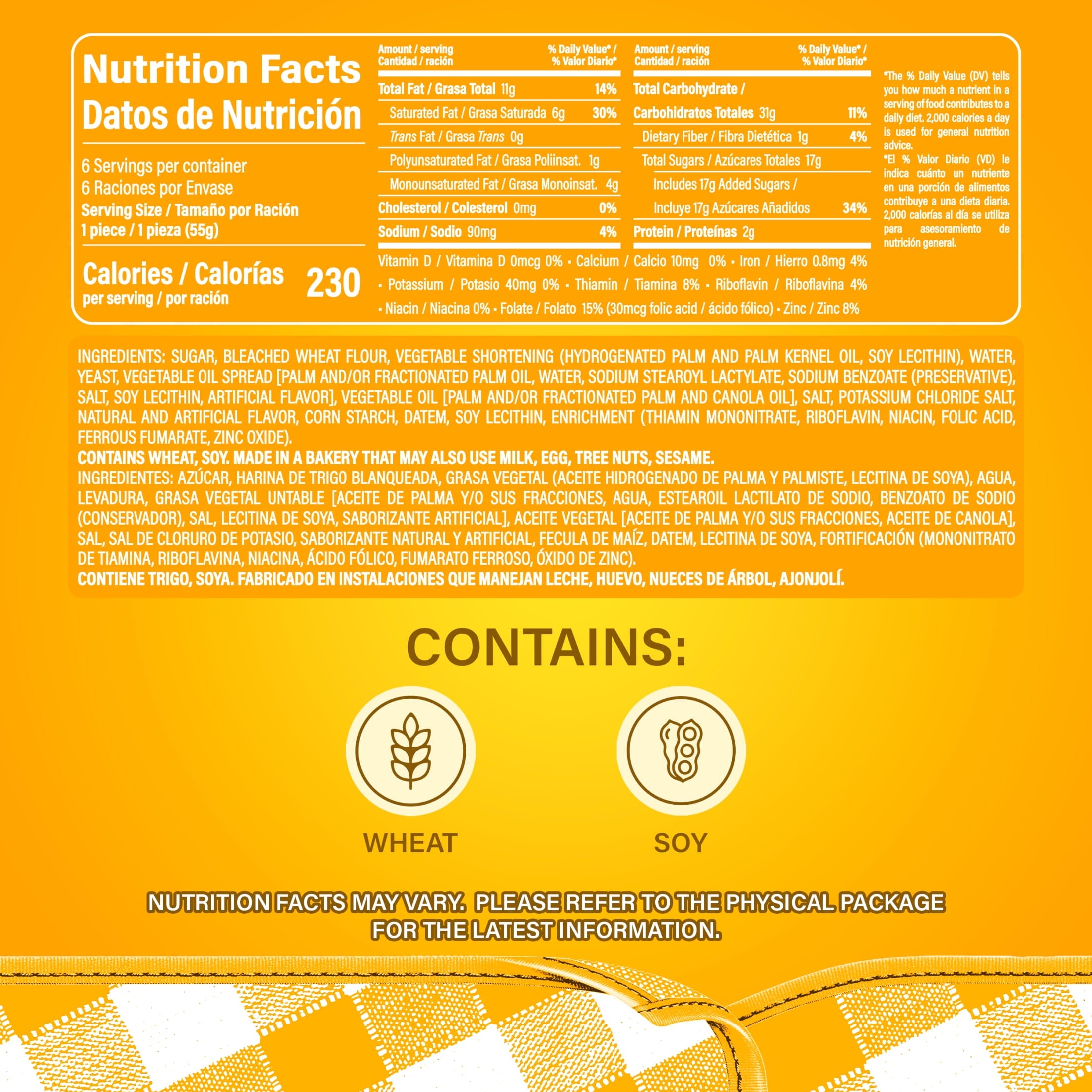 Rebanadas Creamy Sweet Toast 11.64 Oz 6 Pack Bimbo