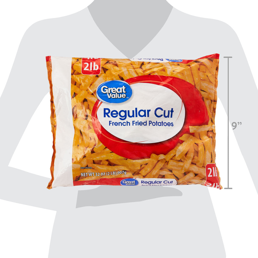 Great Value Regular Cut French Fried Potatoes Frozen 32 Oz