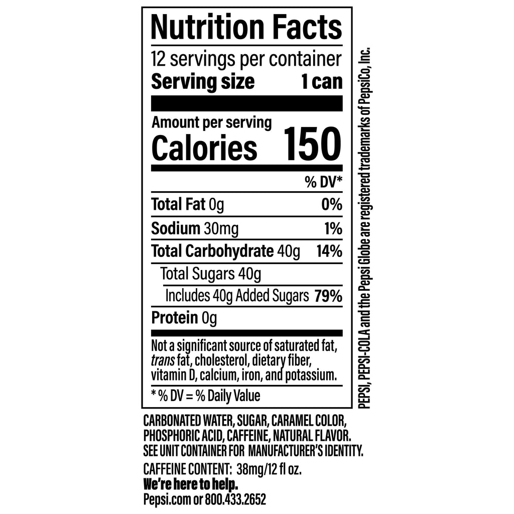 Pepsi Made with Real Sugar Cola Soda Pop Cans 12 Fl Oz 12 Pack