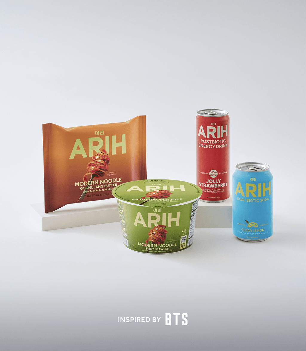 ARIH Dual Biotic Pineapple Drift Prebiotic Postbiotic Soda 12 fl oz