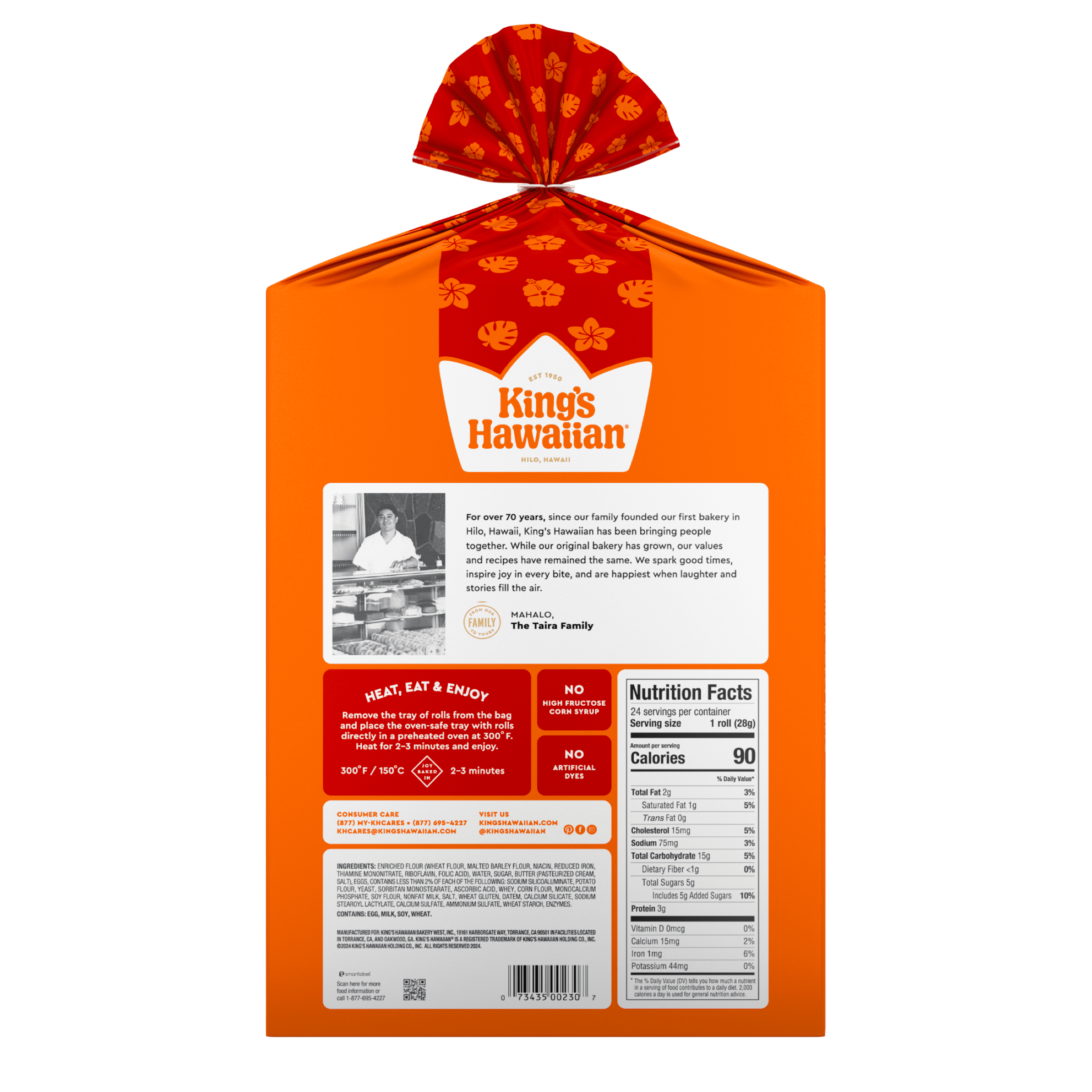 Original Sweet Dinner Rolls 24 Oz 24 Count