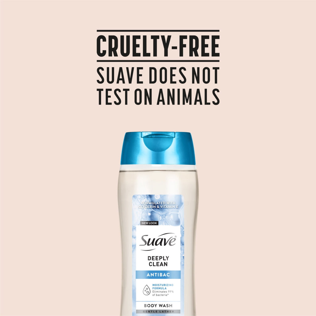 Suave Essentials Gentle Body Wash Deeply Clean Moisturizing Skin Cleanser 15 oz