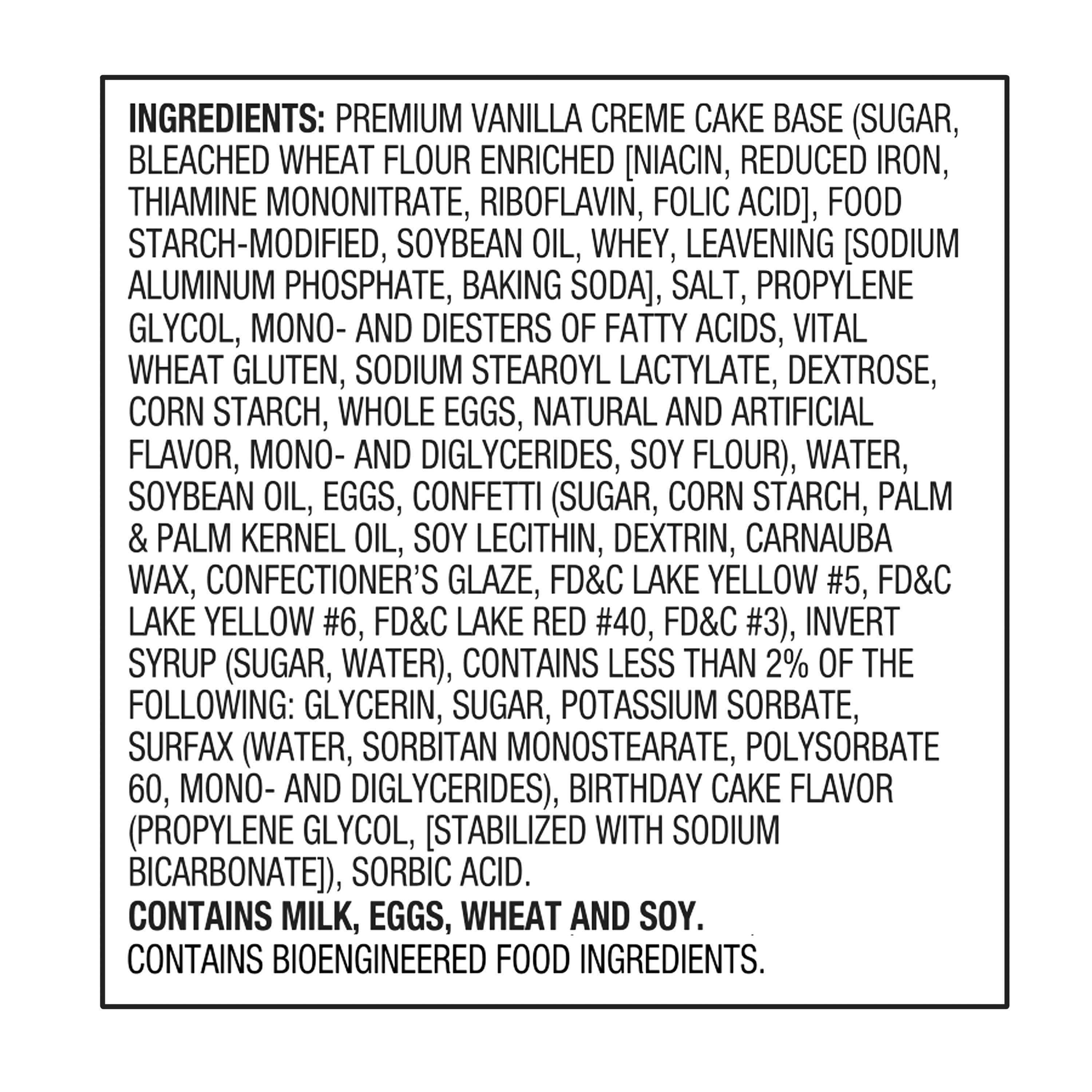 Birthday Cake Mini Muffins 1.65 Oz 5 Count Freshness Guaranteed
