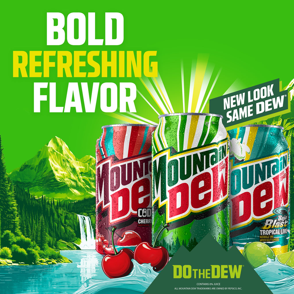 Mountain Dew Citrus Soda Pop Cans 7.5 Fl Oz 6 Pack