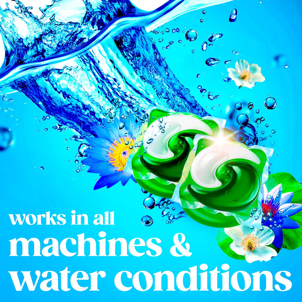 Gain Flings 4-in-1 Oxi Boost Febreze Laundry Detergent Pacs Waterfall Delight 60 Count