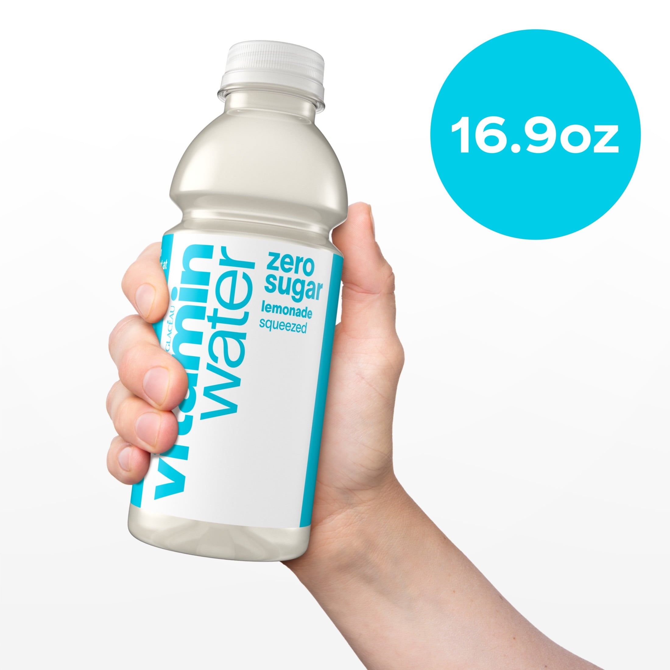 vitaminwater Zero Sugar Squeezed Lemonade Flavored Water Beverage 16.9 fl oz Bottles 6 Pack