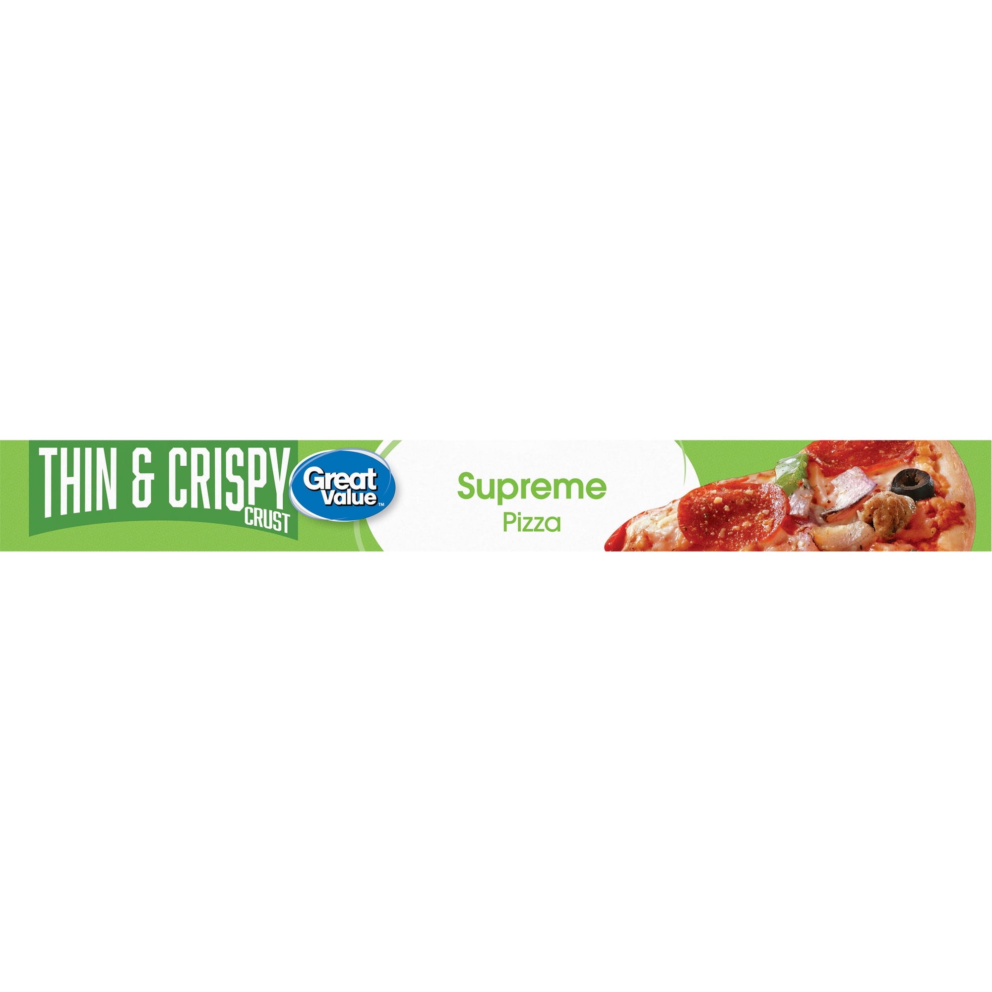 Great Value Thin Crust Supreme Frozen Pizza 18.25 Oz