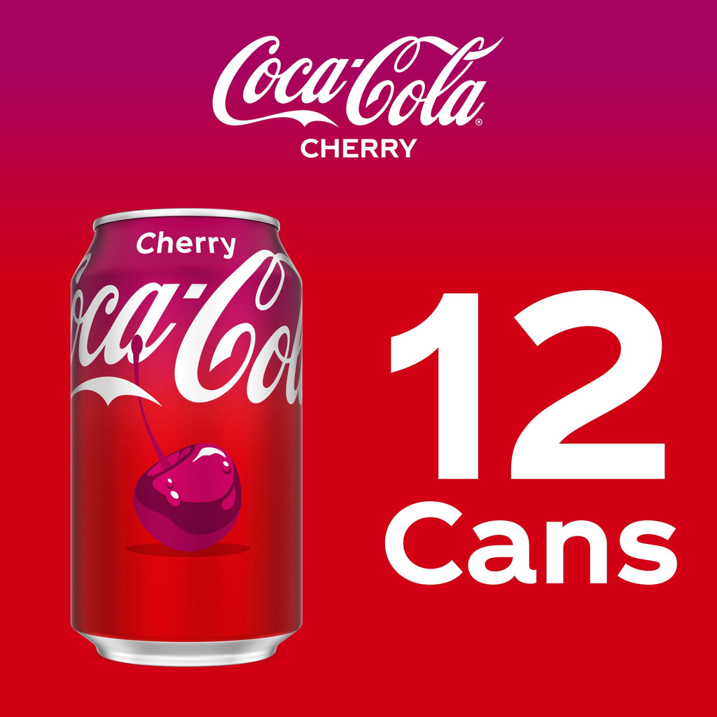 Cherry Soda Pop Cans 12 Fl Oz 12 Pack Coca-Cola