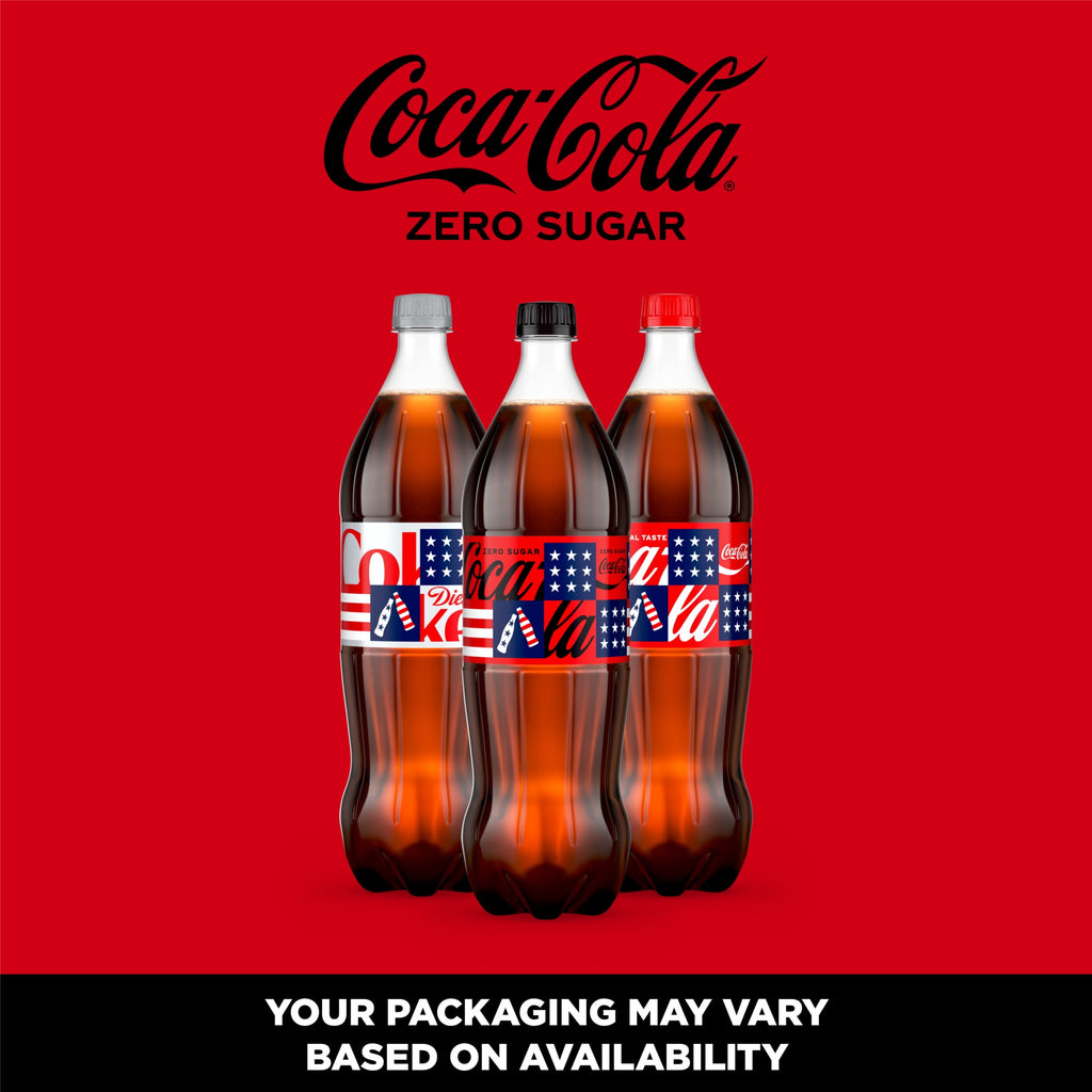 Zero Sugar Soda Pop Bottle 1.25 Liters Coca-Cola