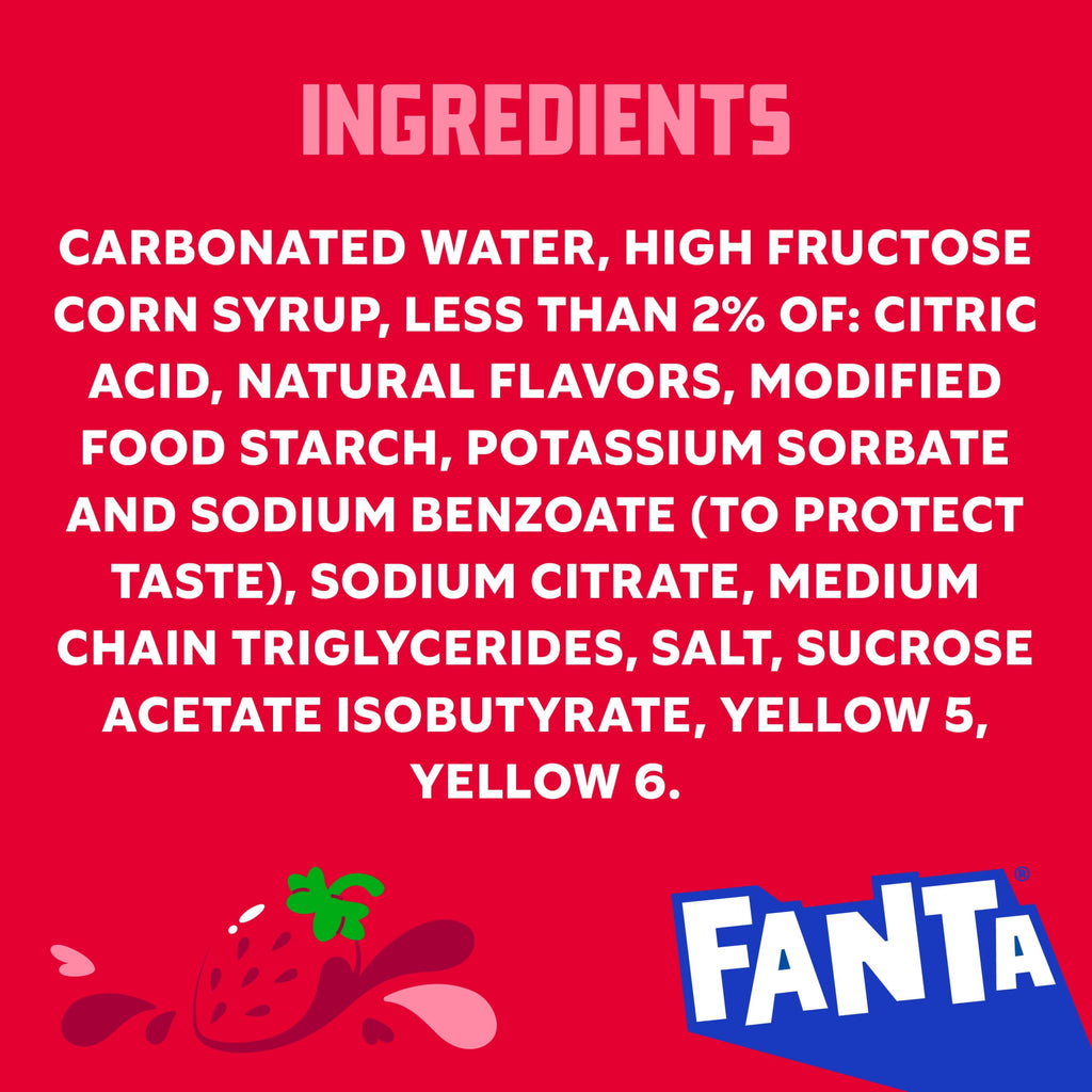 Fanta Strawberry Soda Pop Bottle 2 L