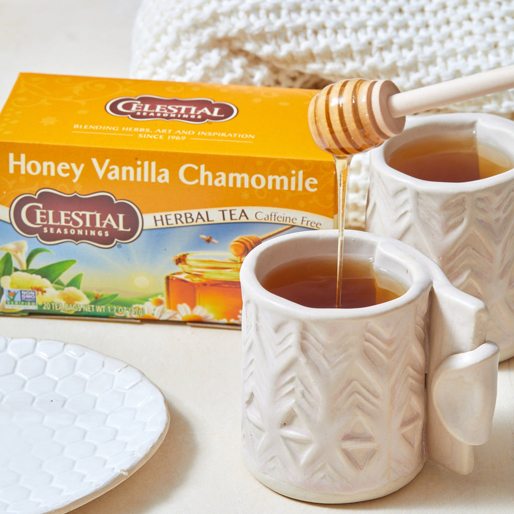Celestial Seasonings Honey Vanilla Chamomile Caffeine-Free Herbal Tea Bags 1.7 oz 20 Count
