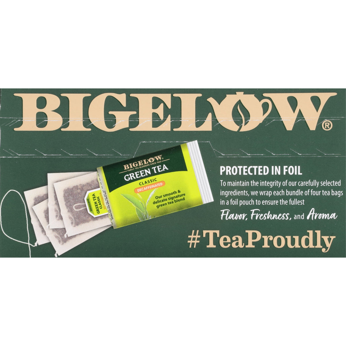 Bigelow Tea Decaffeinated Green Tea Classic Tea Bags 40 Count