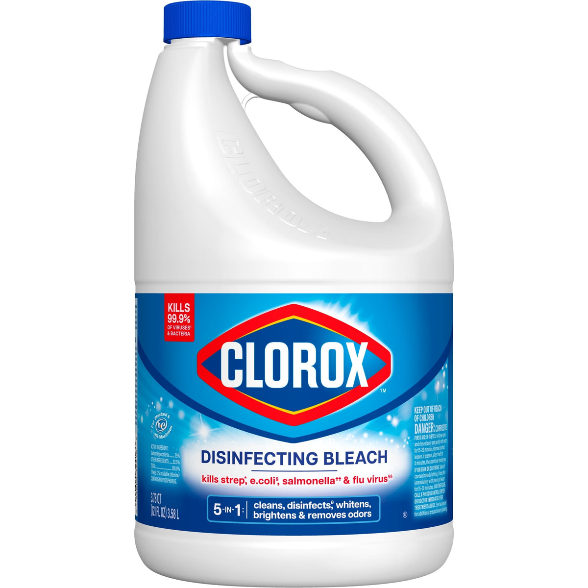 Clorox Disinfecting Liquid Bleach Cleaner Regular Scent 121 fl oz