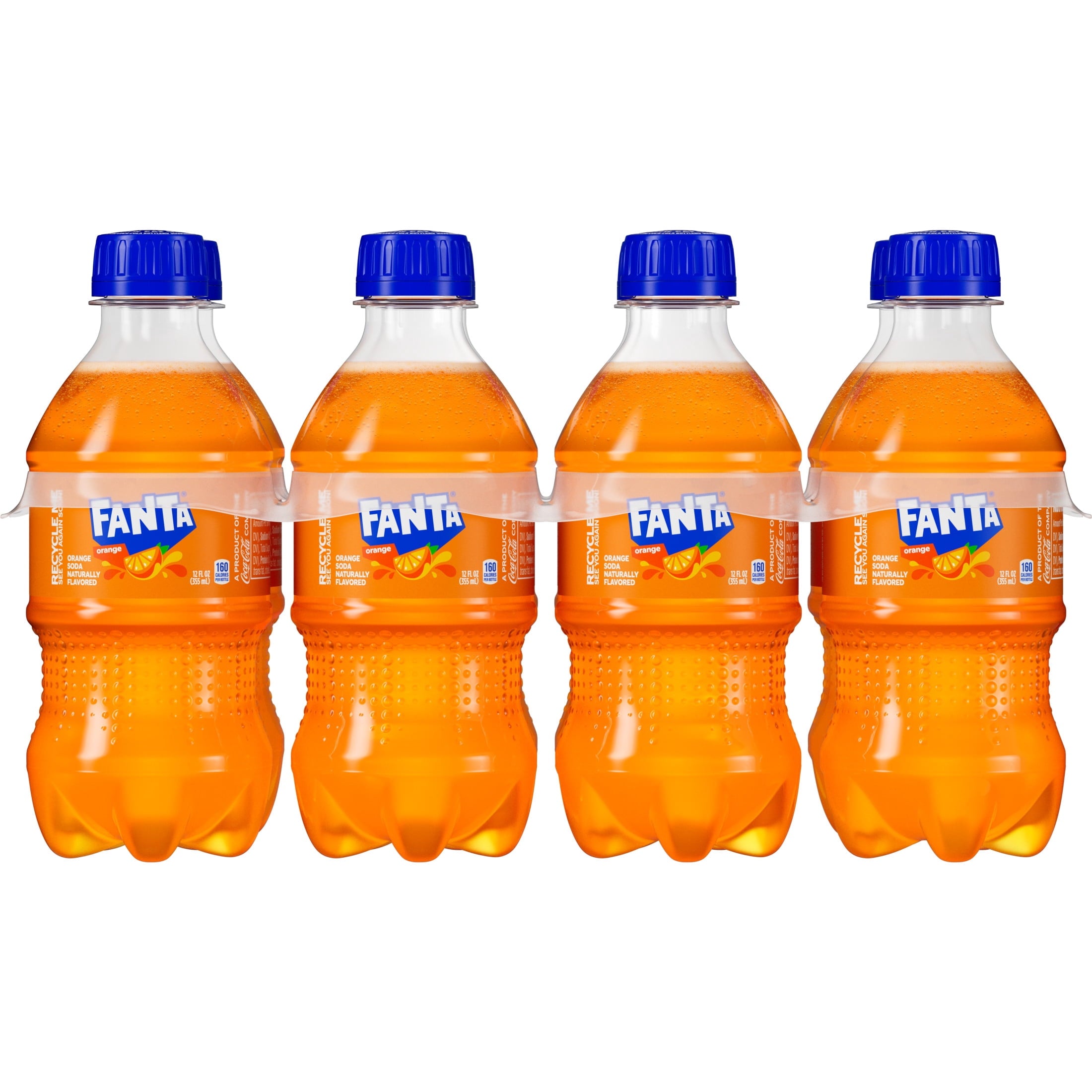 Fanta Orange Soda Pop Bottles 12 Fl Oz 8 Pack