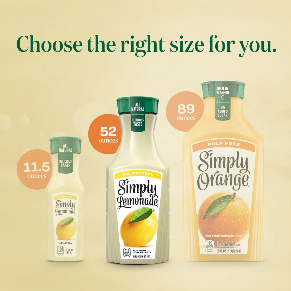 Simply Lemonade Juice Drink 52 fl oz Bottle