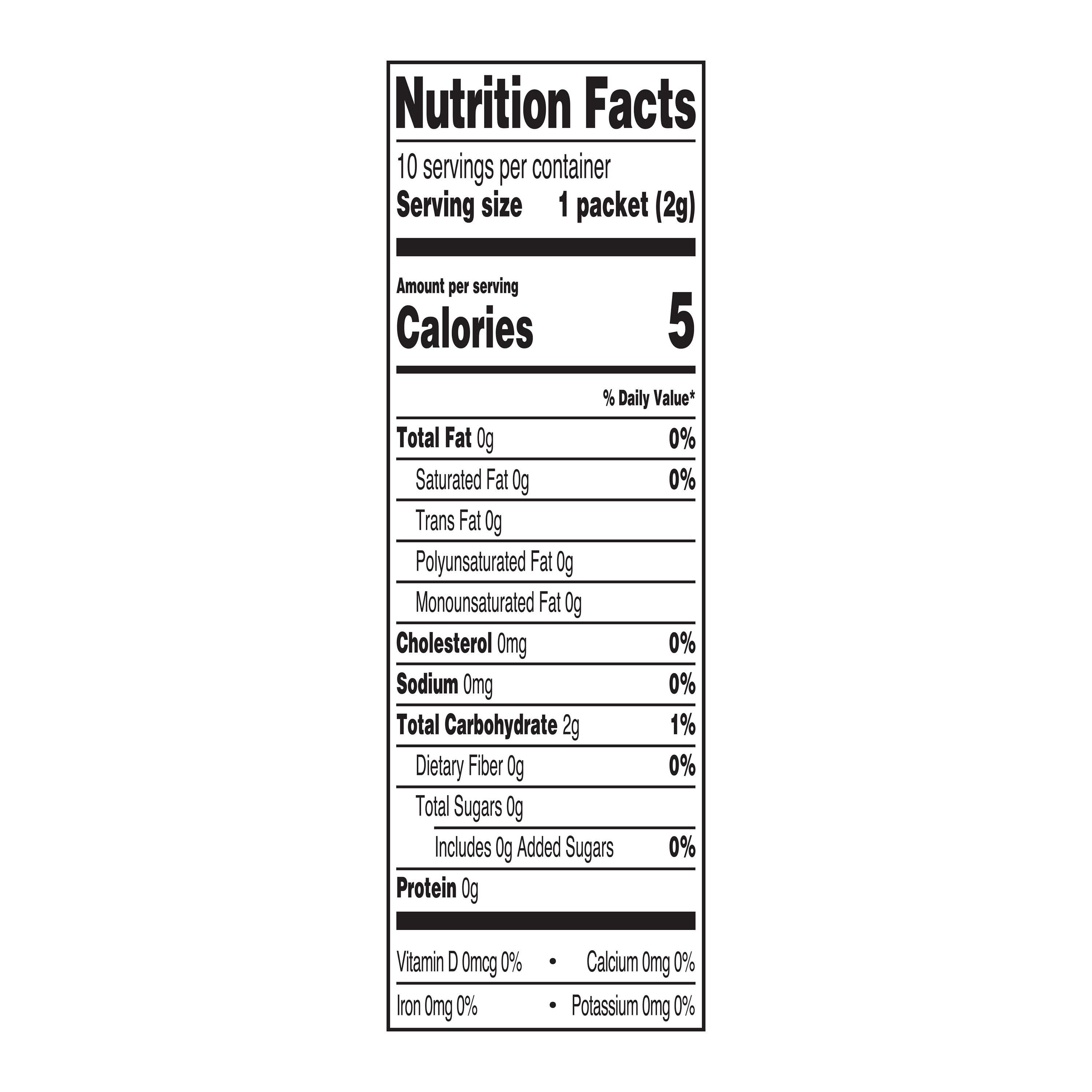 Great Value Sugar-Free Iced Tea with Peach Naturally Decaffeinated Instant Drink Mix 0.07 oz 10 Count