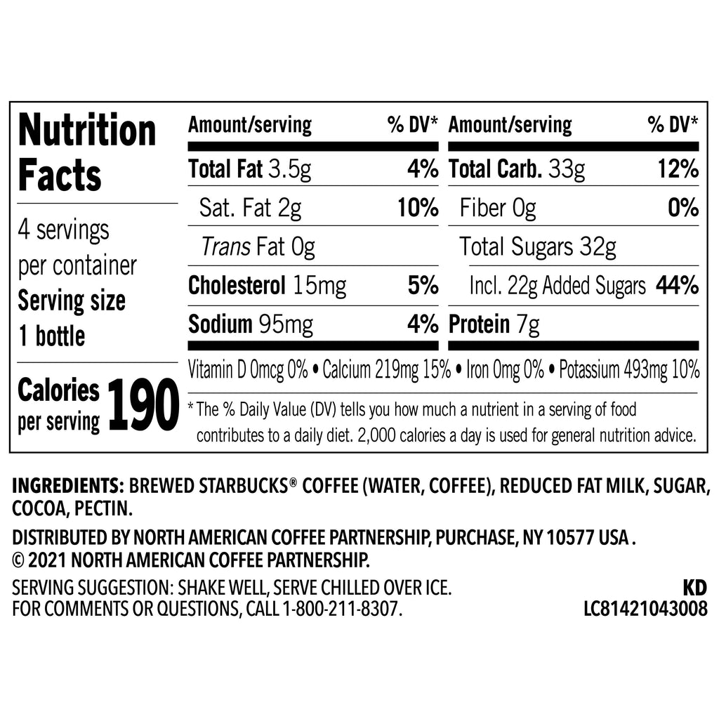 Starbucks Frappuccino Mocha Iced Coffee 9.5 fl oz 4 Pack