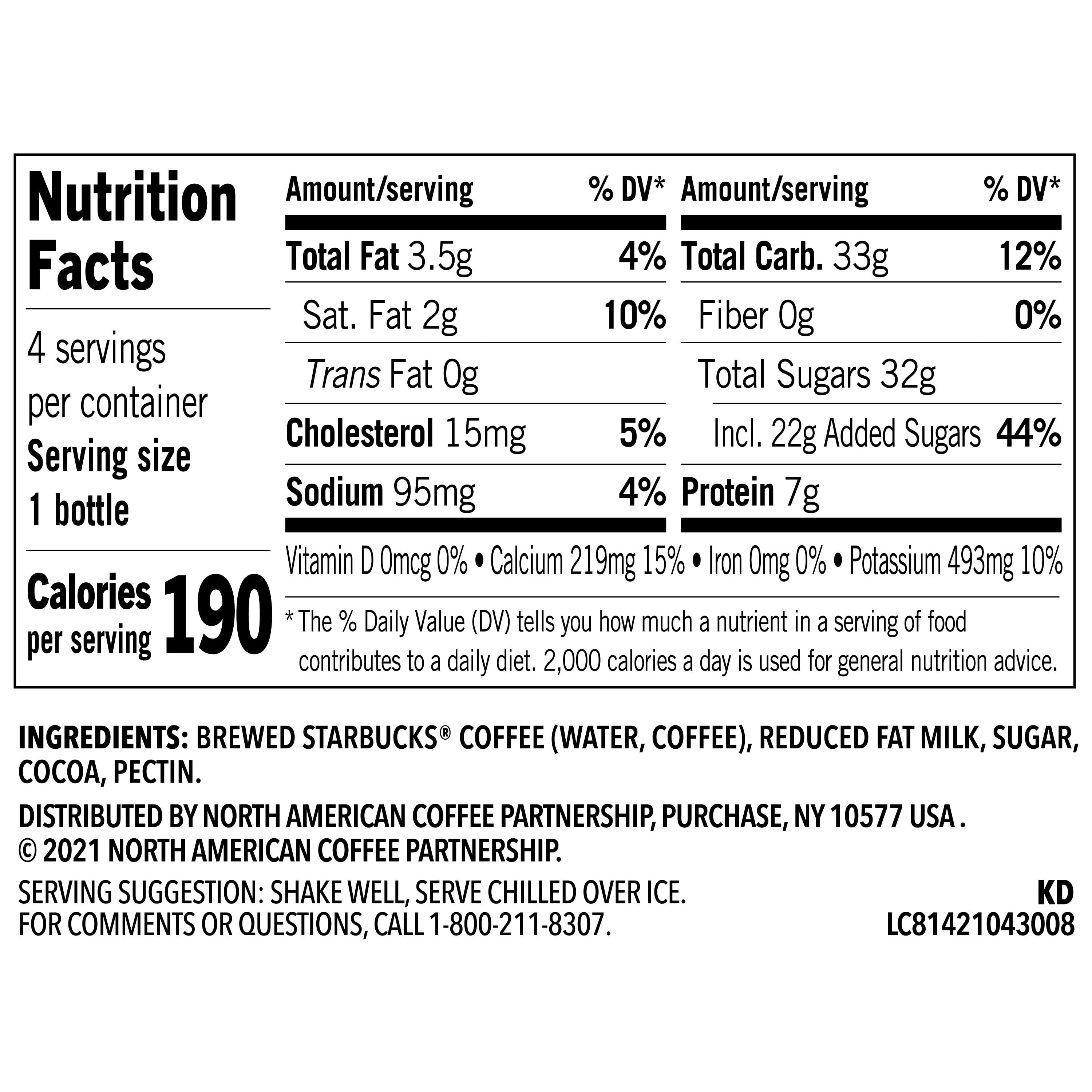 Starbucks Frappuccino Mocha Iced Coffee 9.5 fl oz 4 Pack