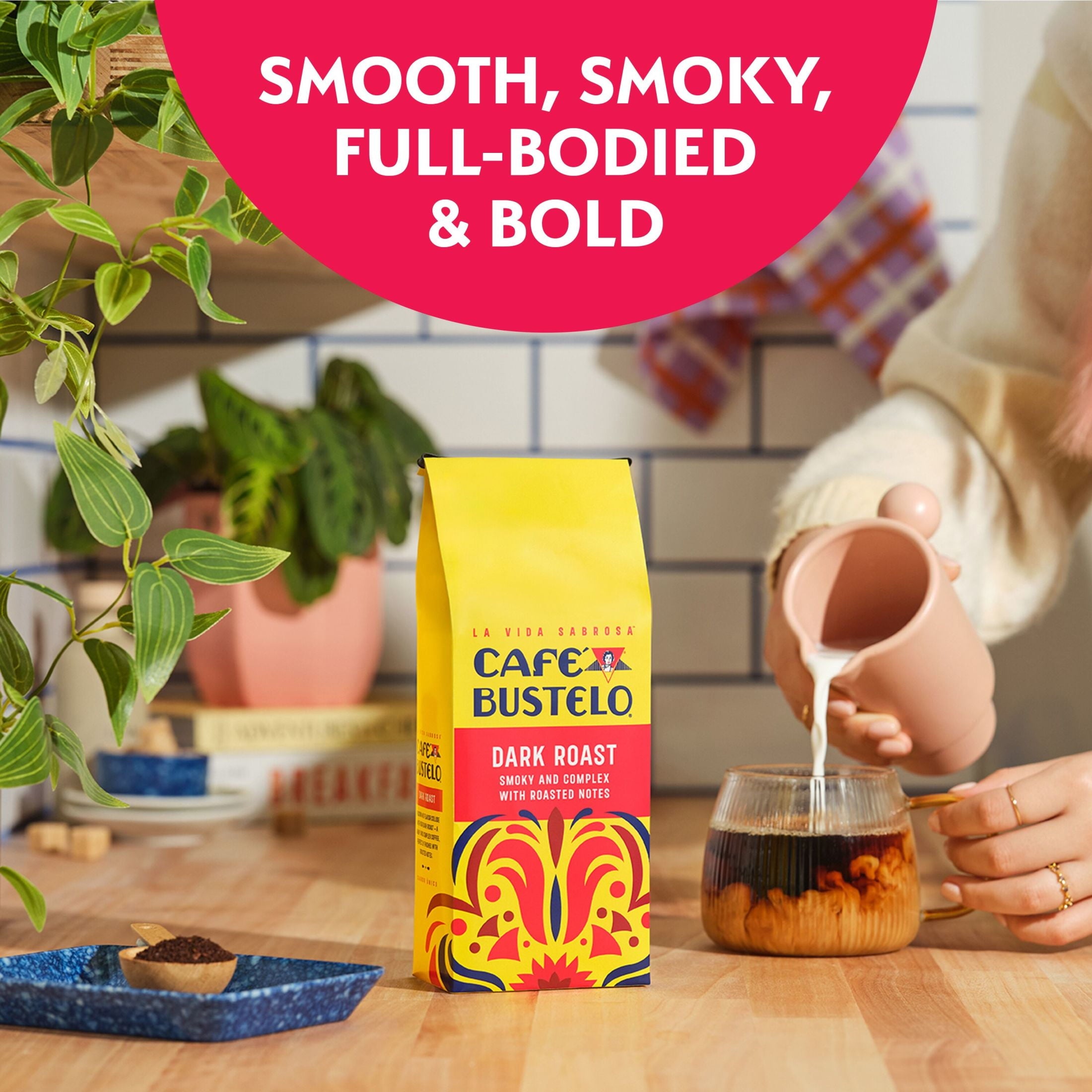 Café Bustelo Naturally Caffeinated Dark Roast Ground Coffee 11 oz Bag