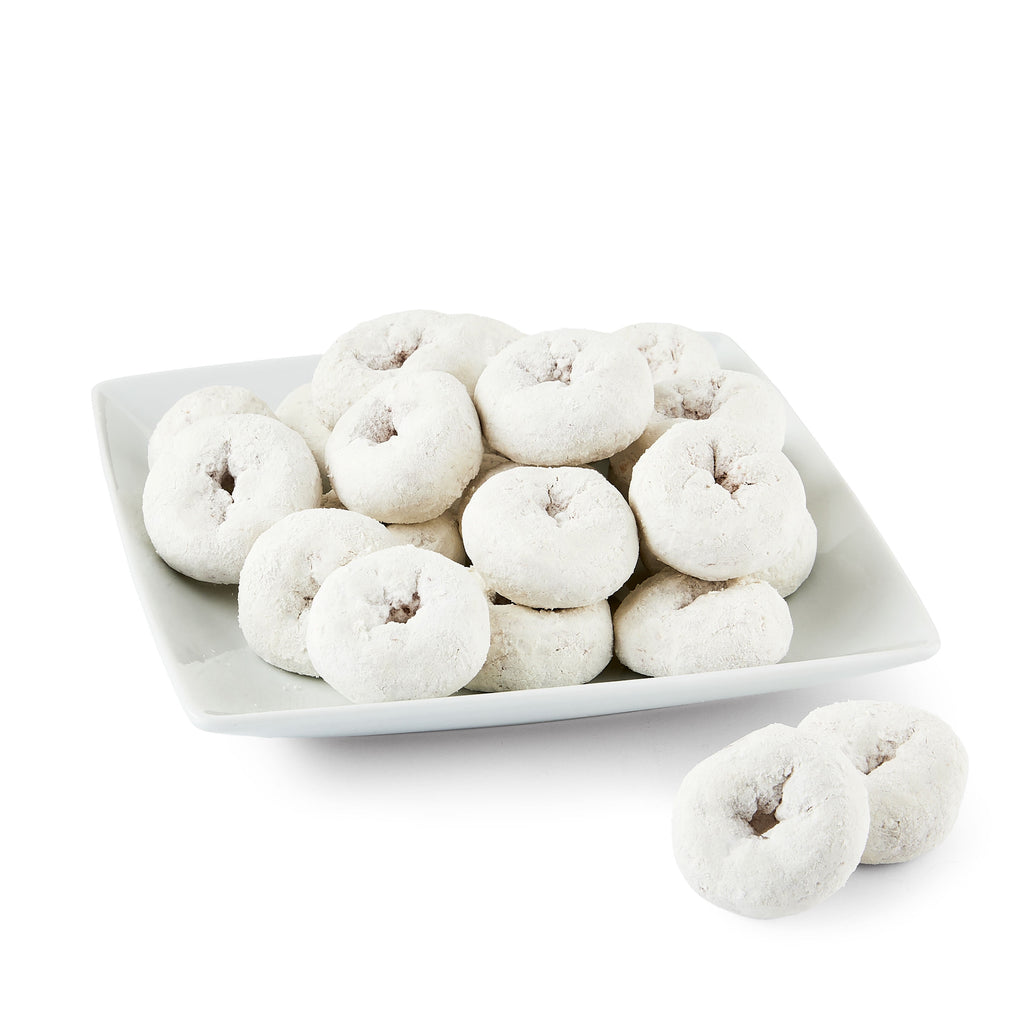 Powdered Sugar Mini Donuts 14 Oz 21 Count Freshness Guaranteed