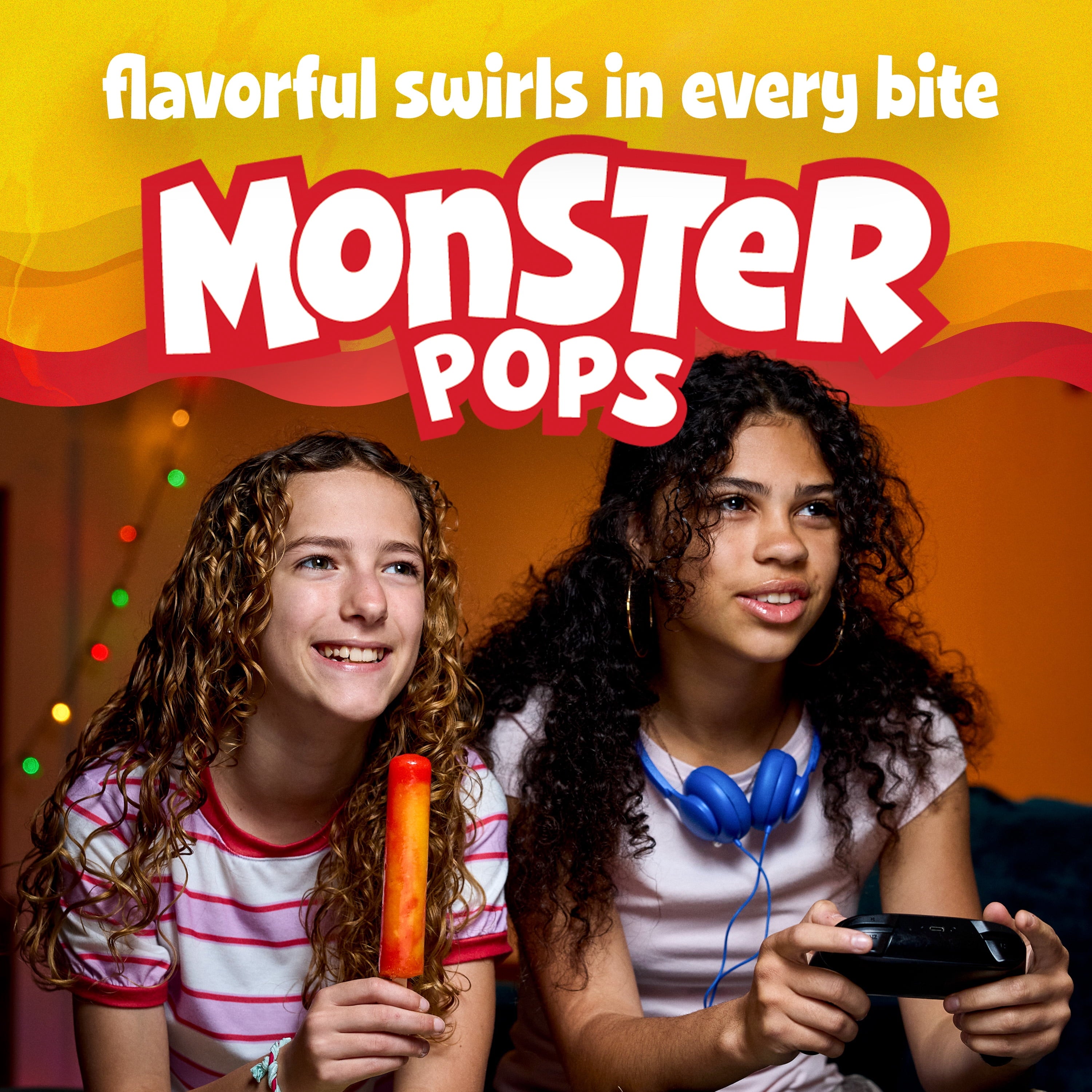 Budget Saver Monster Pops Cherry Pineapple 12 Count 36 Fl Oz