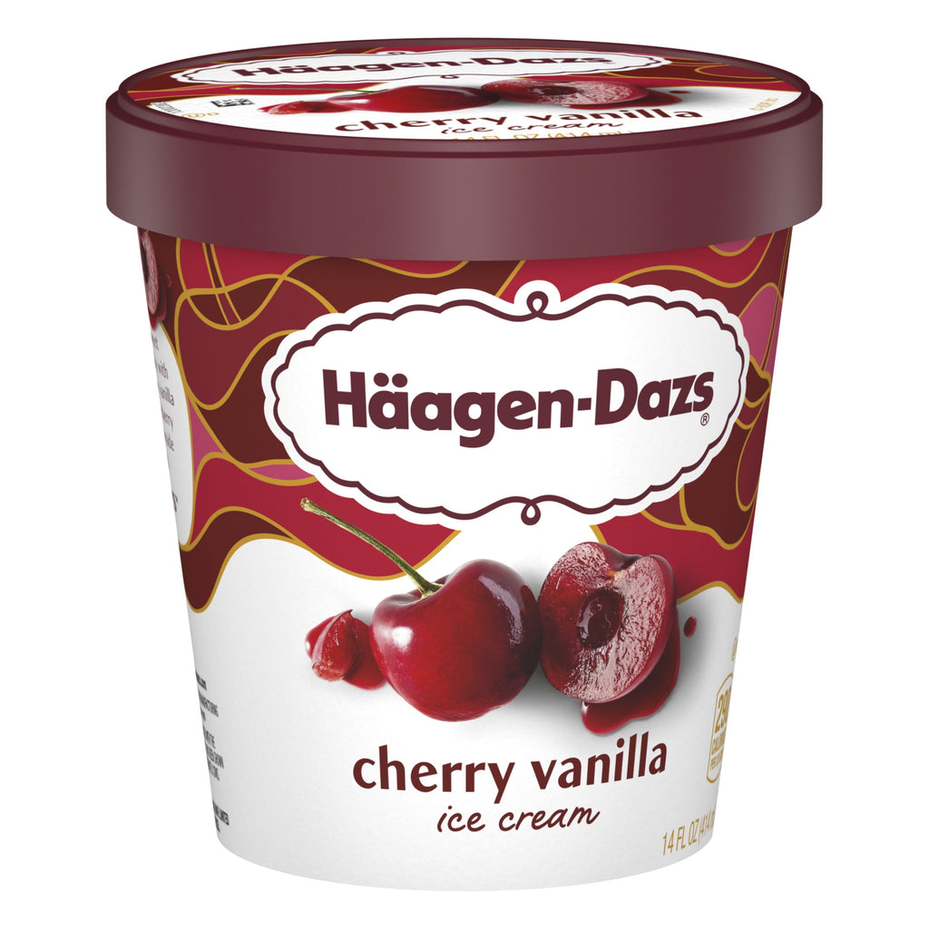 Häagen-Dazs Cherry Vanilla Ice Cream 14 Fl Oz