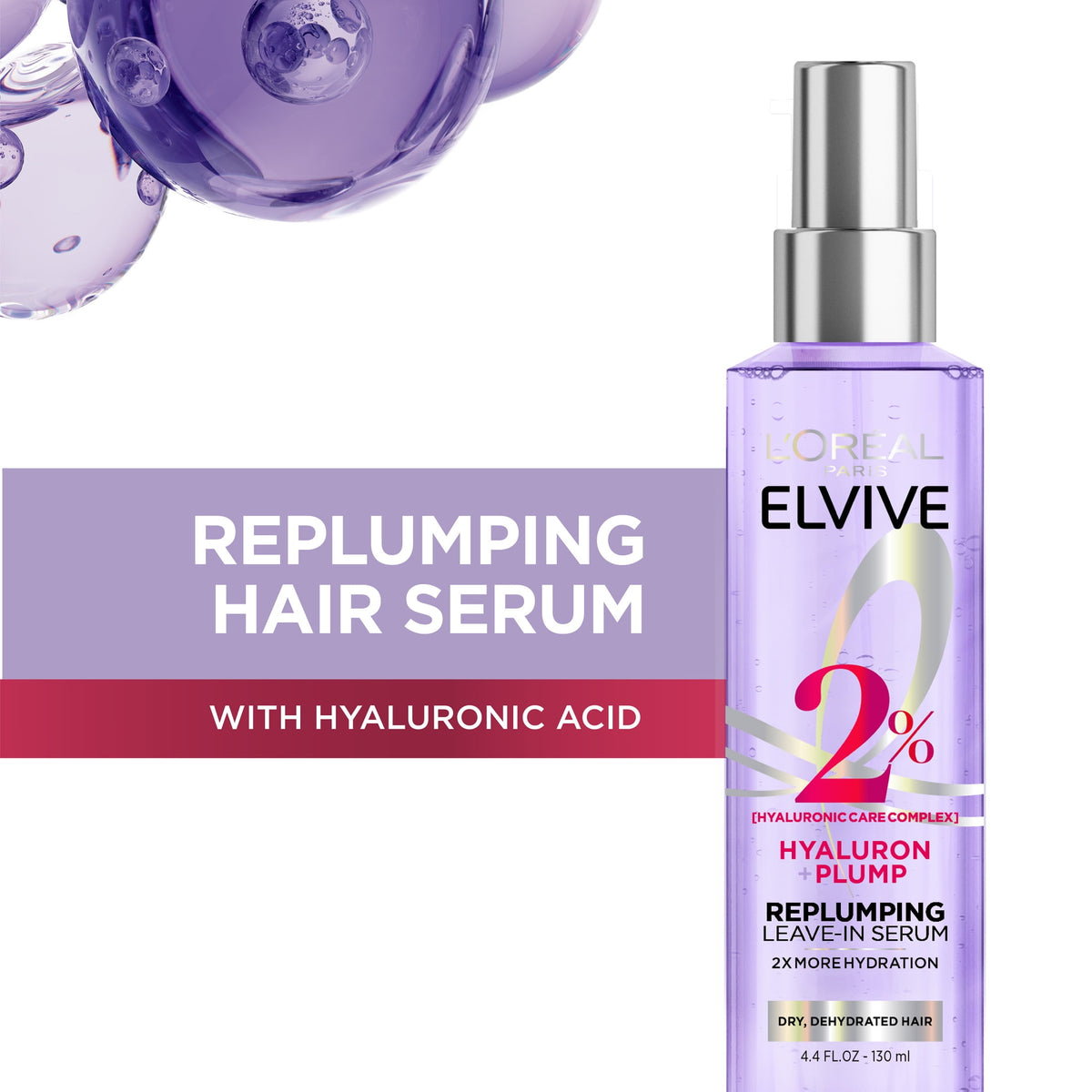 L'Oreal Paris Elvive Hyaluron Plump Moisturizing Leave-In Hair Spray 4.4 fl oz