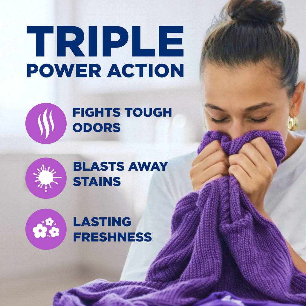 ARM & HAMMER Plus OxiClean with Odor Blasters Liquid Laundry Detergent Fresh Burst 32.5 fl oz 25 Loads