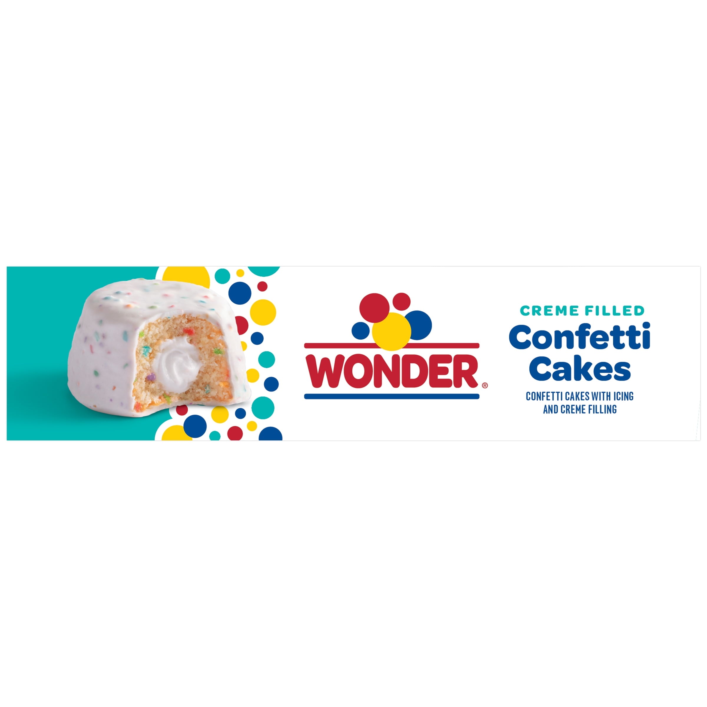Crème Filled Confetti Cakes 10.5 Oz 6 Count Wonder