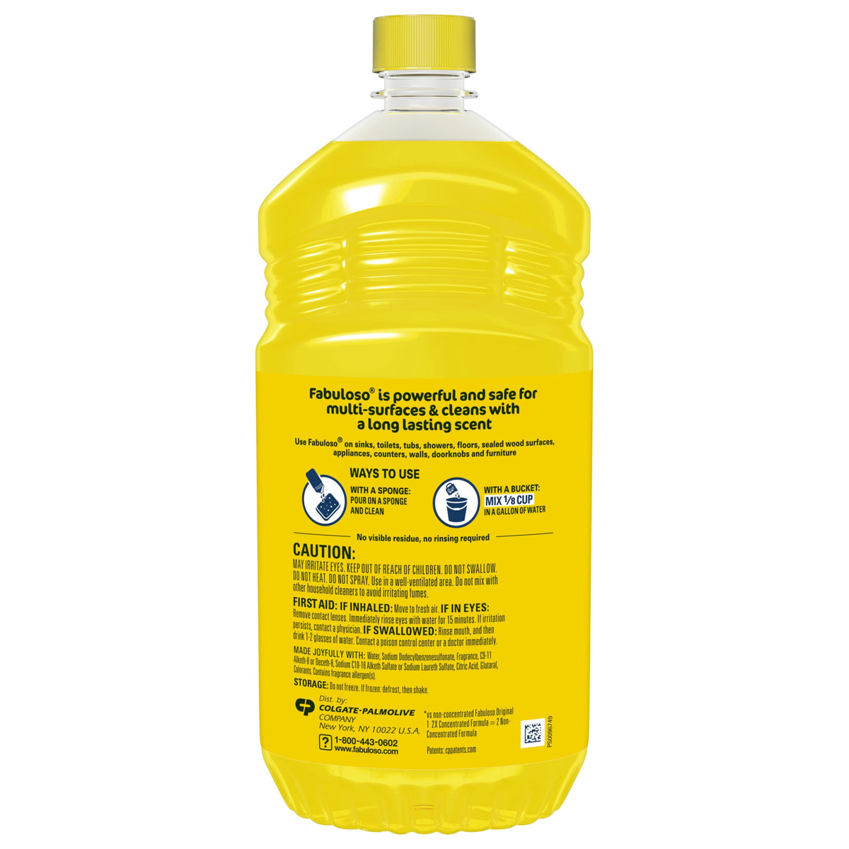 Fabuloso 2X Multi-Purpose Cleaner No Rinse Floor Cleaner Refreshing Lemon Scent 56 fl oz