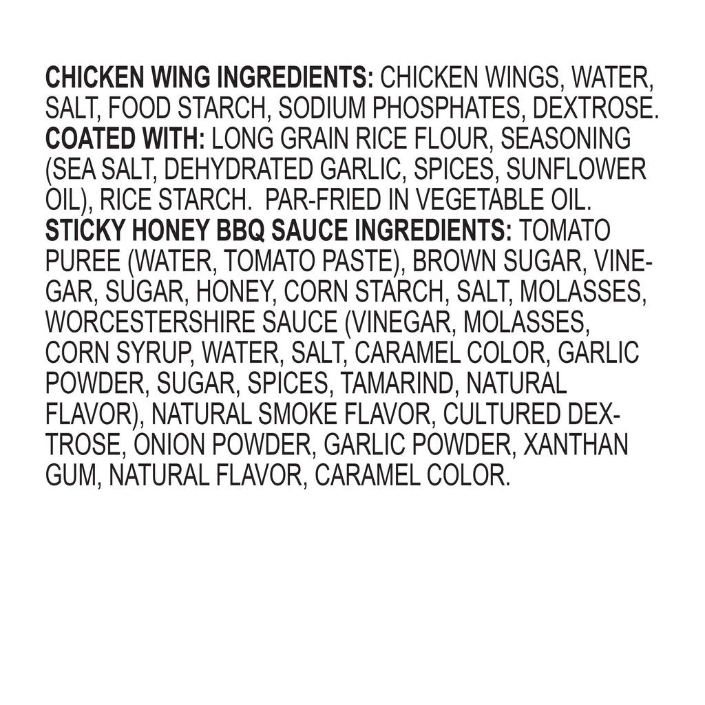 Kinder's Sticky Honey BBQ Frozen Chicken Wings 19 Oz
