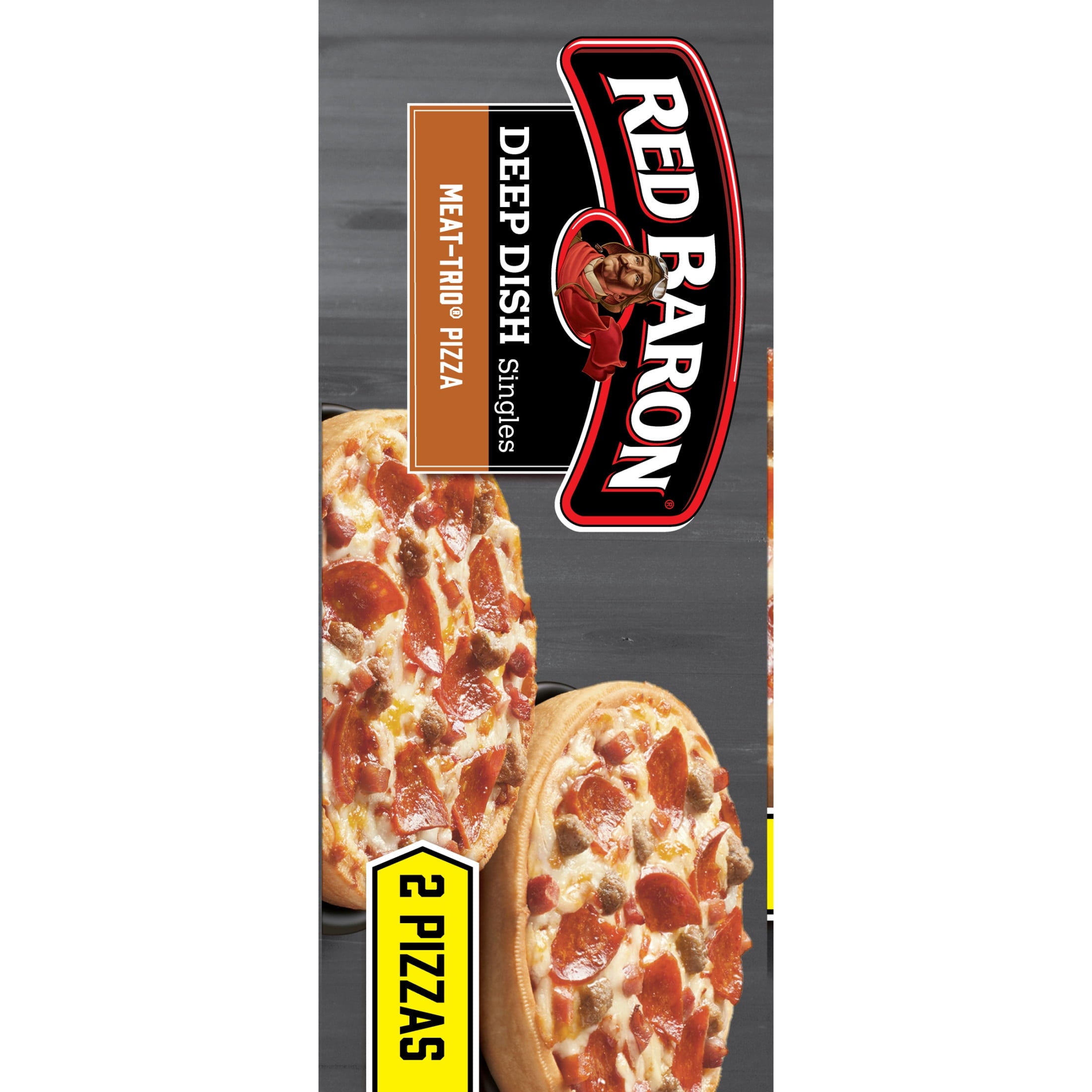 Red Baron Meat Trio Deep Dish Singles Frozen Personal Pizza 11.2 Oz 2 Pack