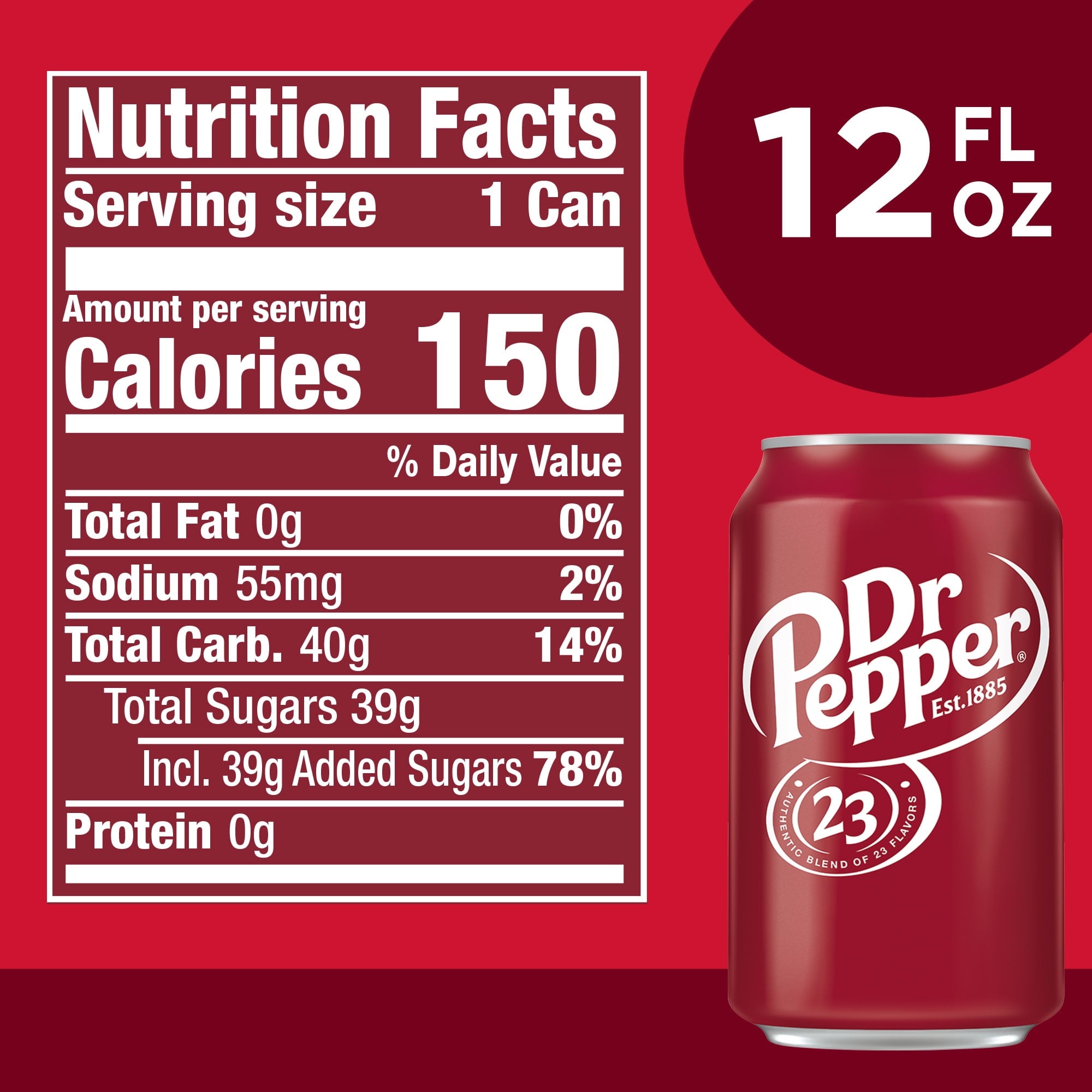 Dr Pepper Soda Pop Cans 12 Fl Oz 24 Pack
