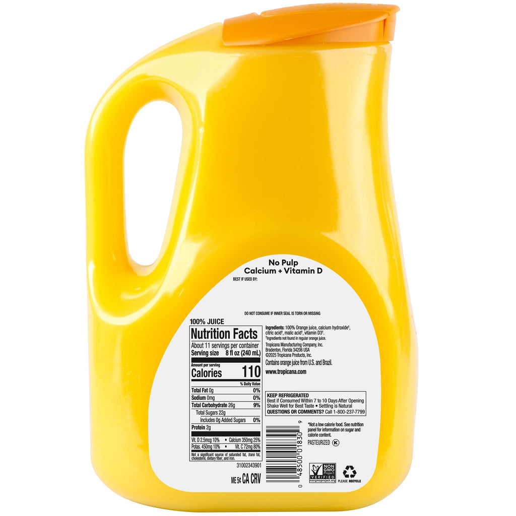 Tropicana Pure Premium 100% Orange Juice No Pulp with Calcium & Vitamin D 89 fl oz