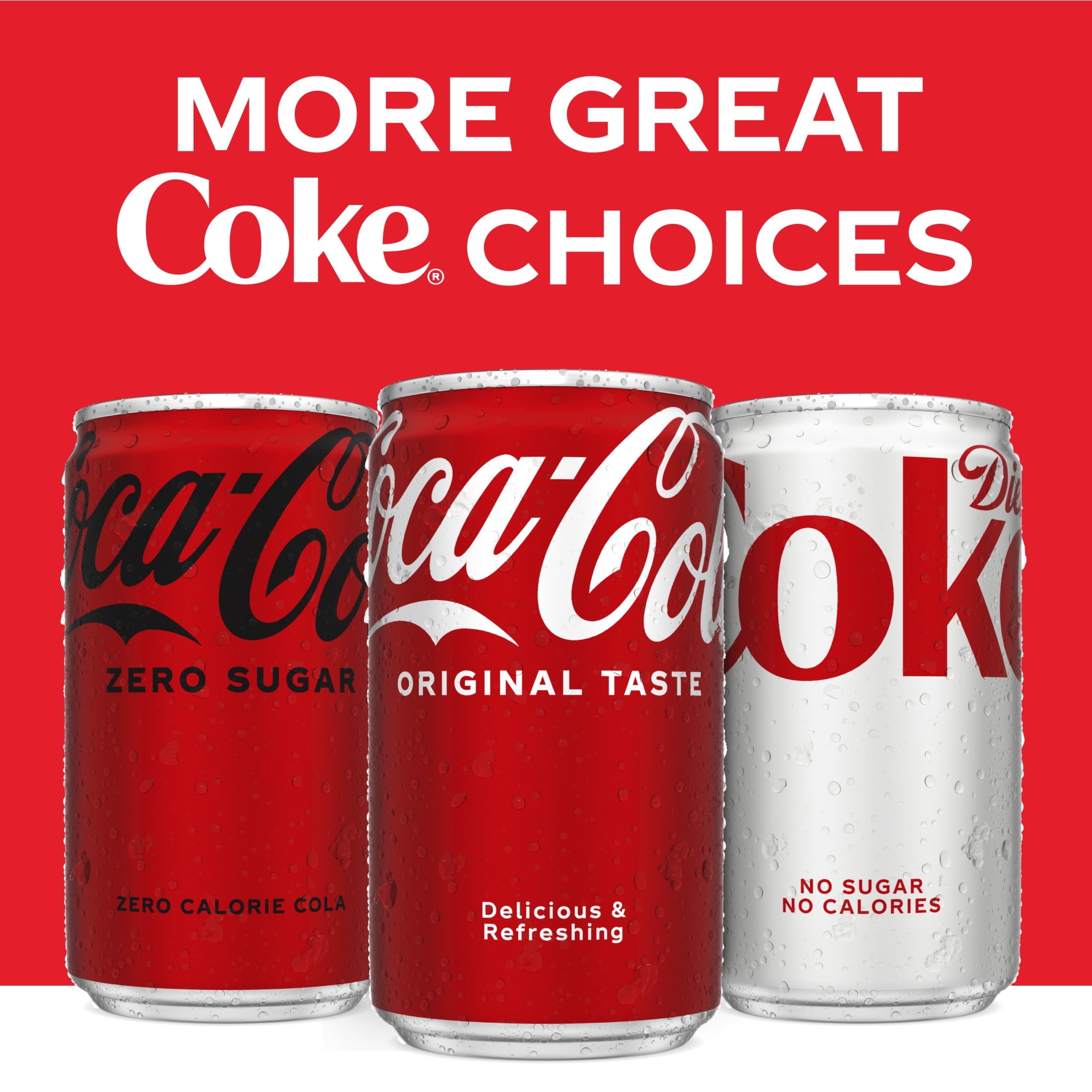 Soda Pop Mini Cans 7.5 Fl Oz 6 Pack Coca-Cola
