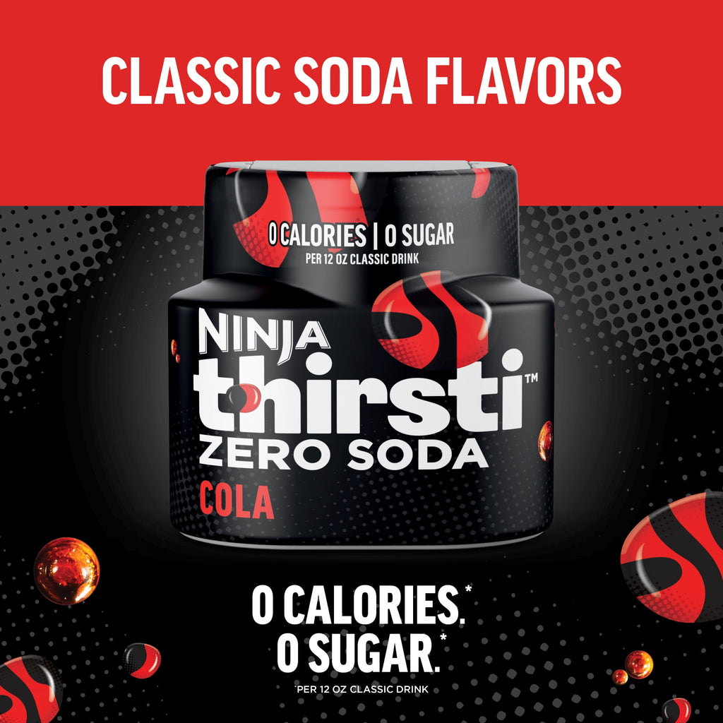Ninja Thirsti Zero Soda Cola Flavored Liquid Water Drops 1 Pod WCFCOLA1
