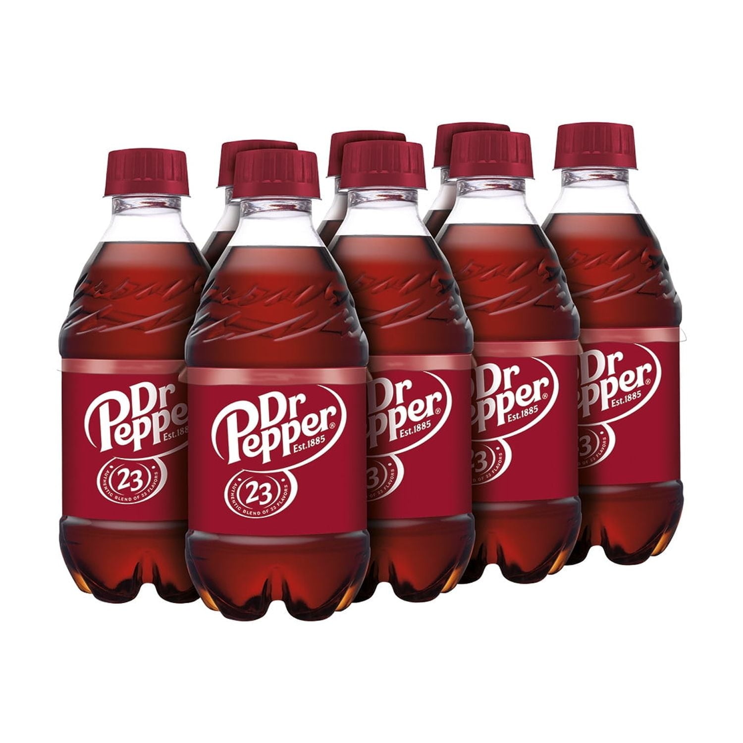 Dr Pepper Soda Pop Bottles 12 Fl Oz 8 Pack