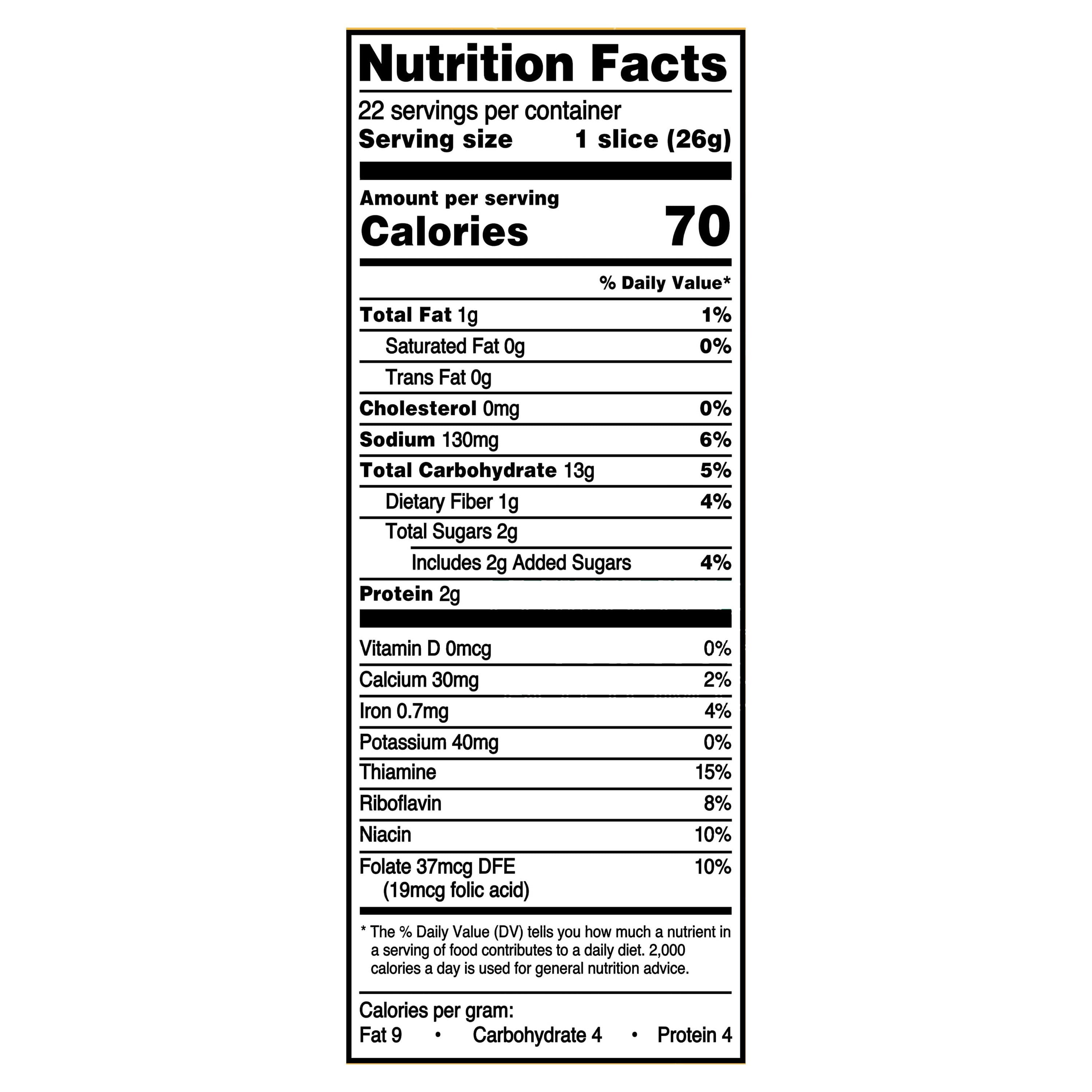 Honey Wheat Bread 20 Oz