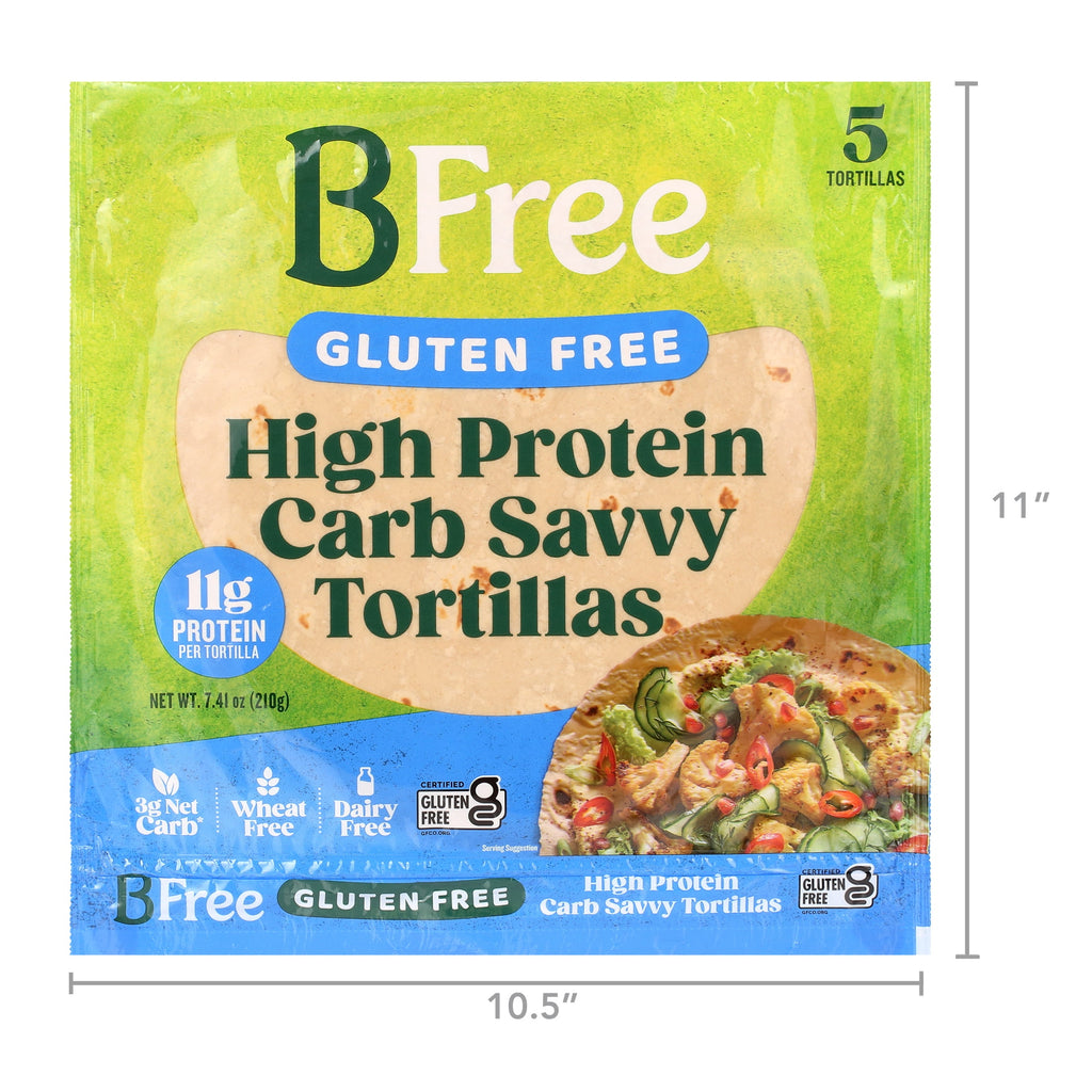 Gluten Free Keto Tortilla Wraps 7.4 Oz 5 Count BFree