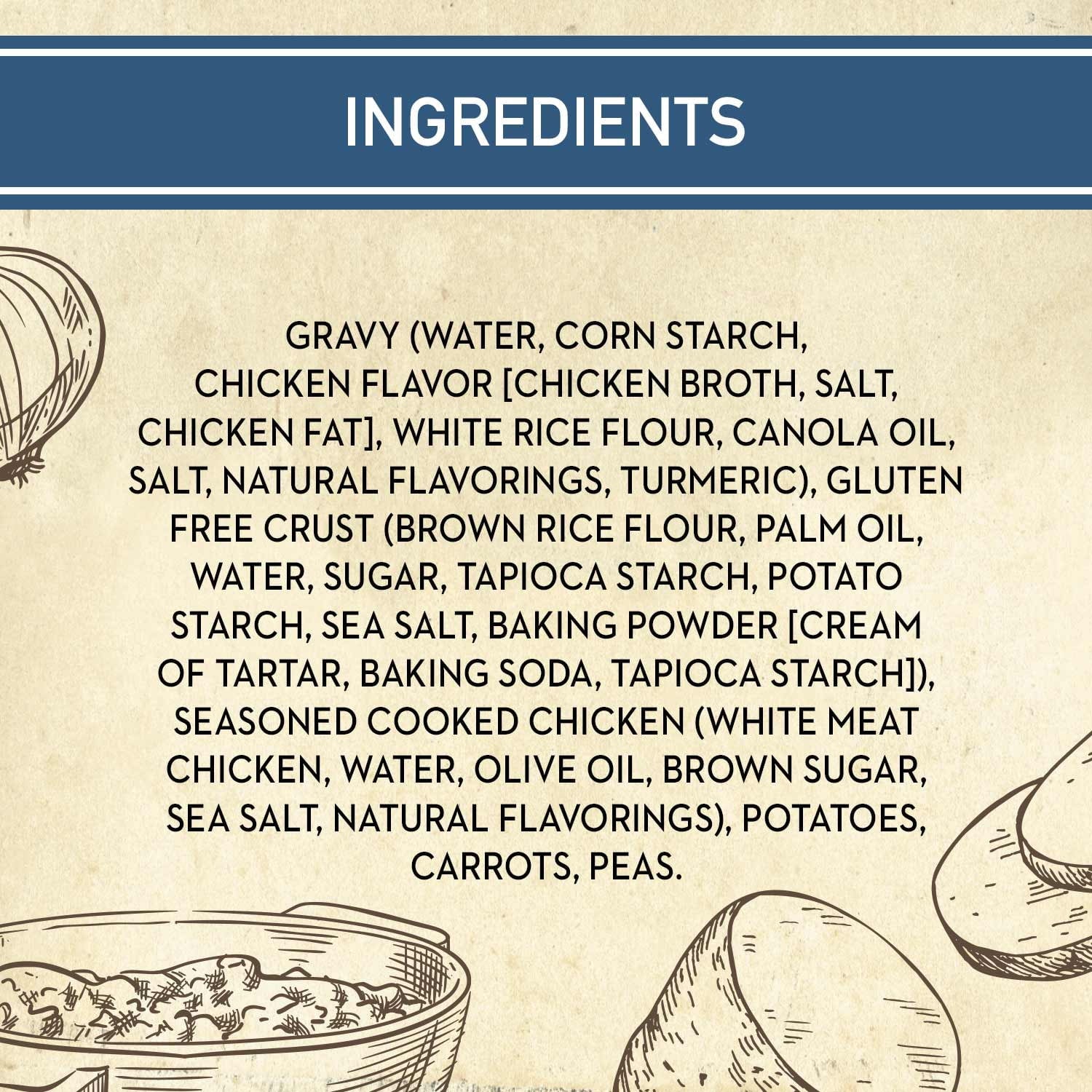 Blake's Gluten Free Chicken Pot Pie Frozen Meal 8 Oz